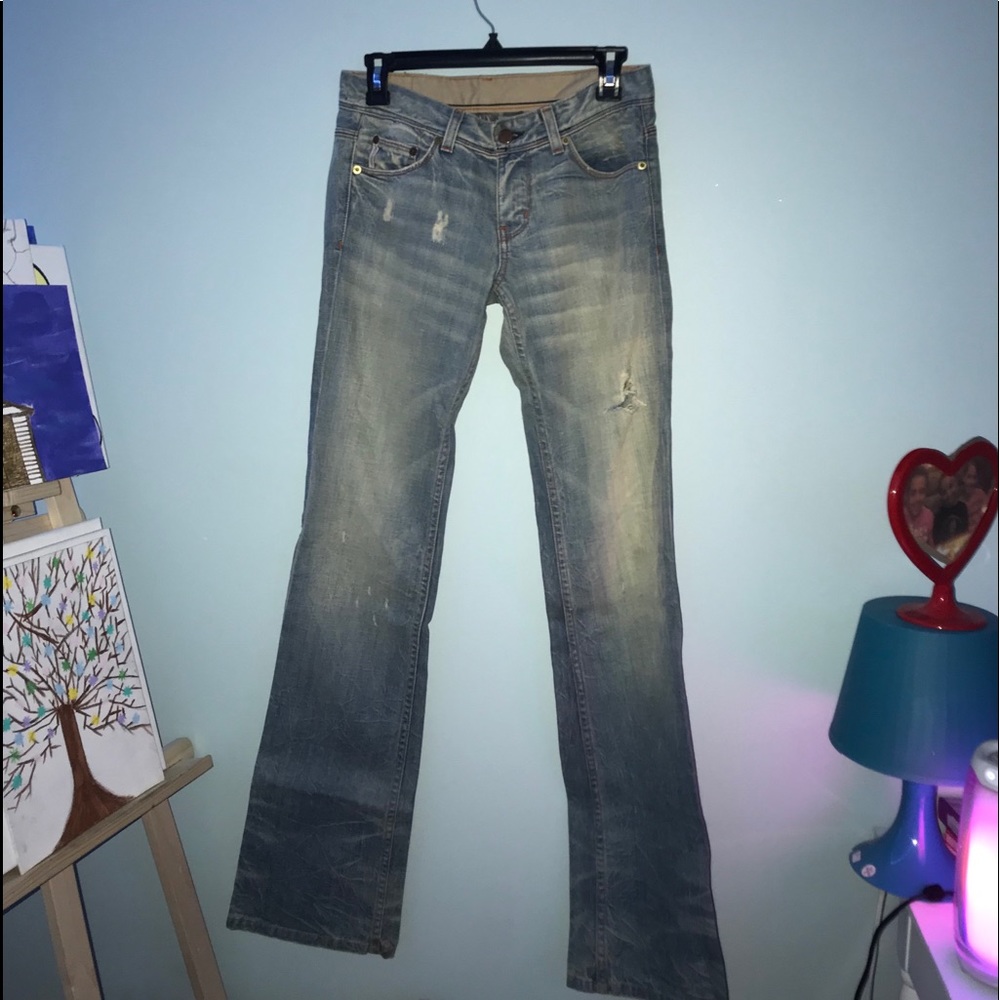 Armani Exchange Light Wrinkle Jeans. SIZE 0